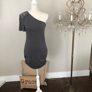 NWT NU by Marc Anthony Gunmetal Dress